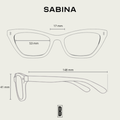 Sabina (ámbar / entintado azul desvanecido)